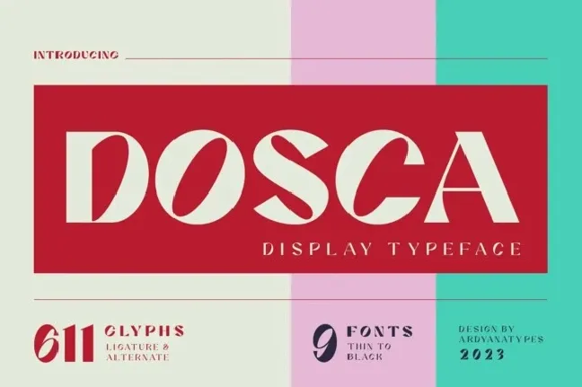 Dosca font