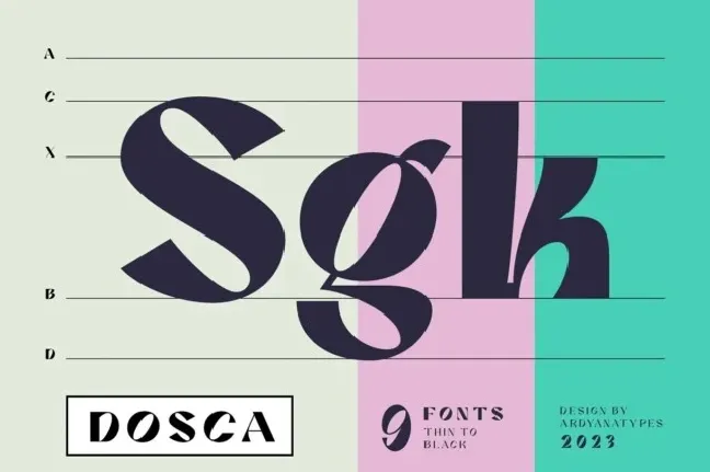 Dosca font