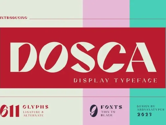 Dosca font