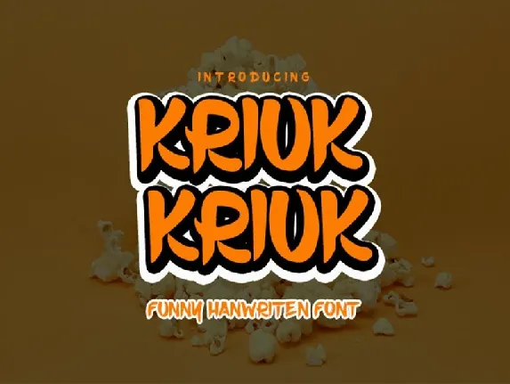 Kriuk Kriuk font