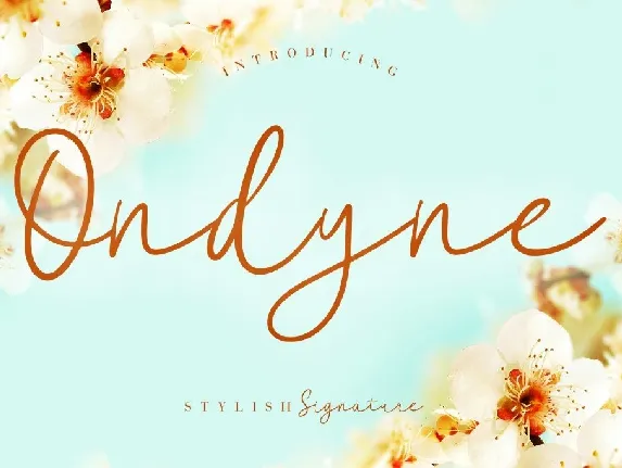 Ondyne font