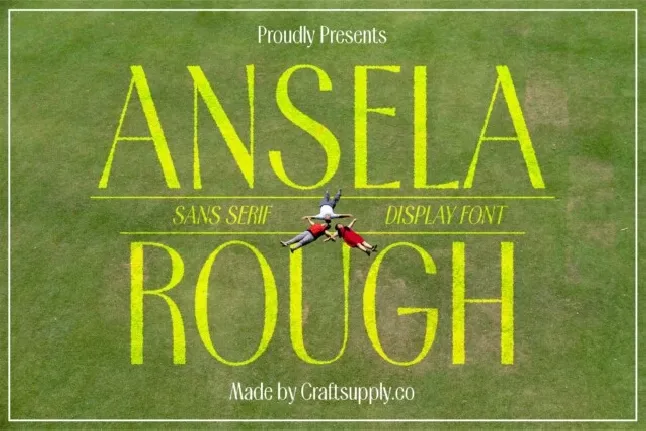 Ansela Rough font