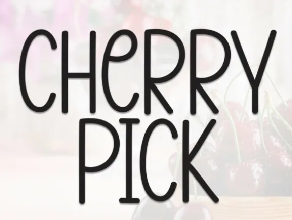 Cherry Pick Display font