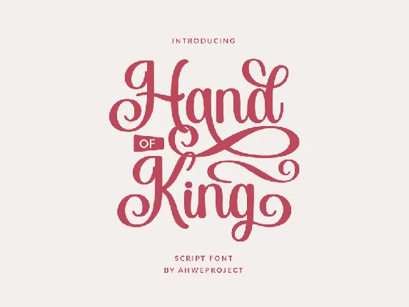 Hand of King font