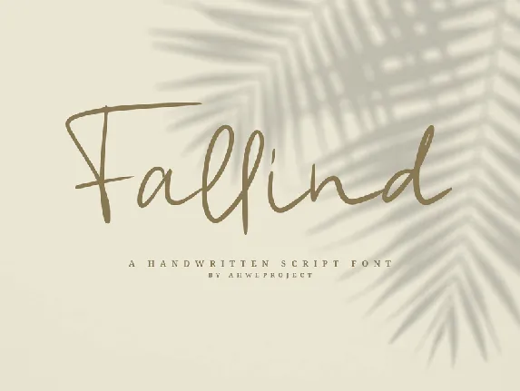 Fallind font