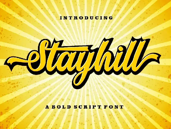 Stayhill font