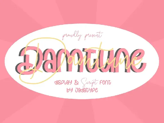 Damtune Script font