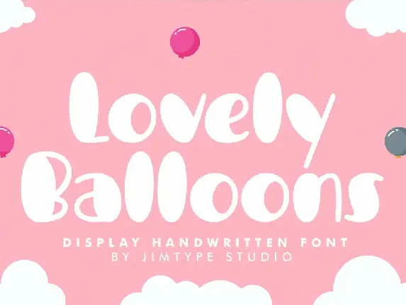 Lovely Balloons DEMO font