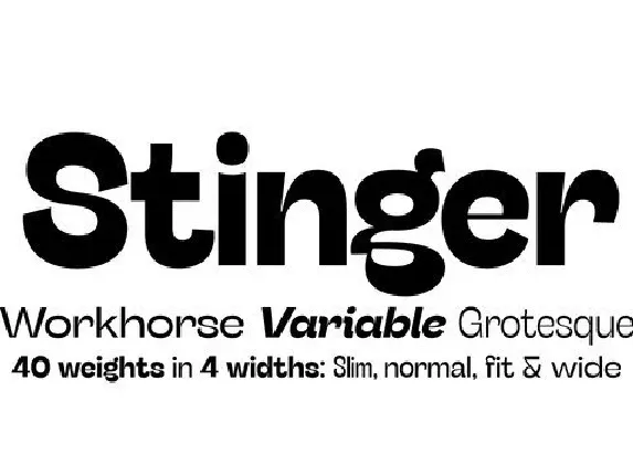 Stinger Sans Serif Family font