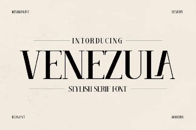 VENEZULA font