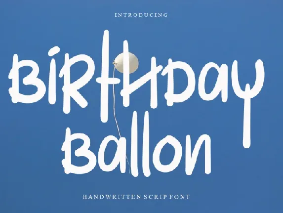 Birthday Ballon font