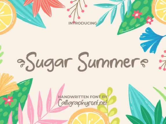 Sugar Summer font