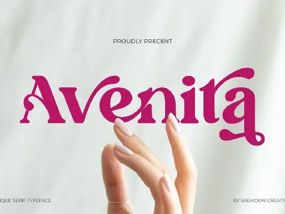 Avenita font