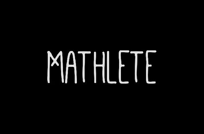 Mathlete font