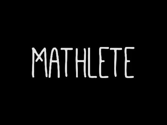 Mathlete font