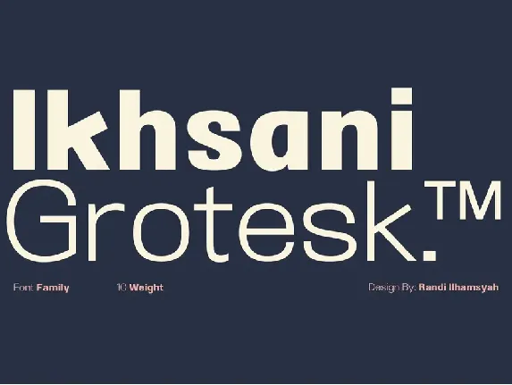 Ikhsani Grotesk font