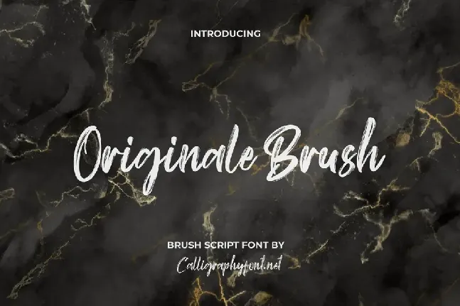 Originale Brush Demo font