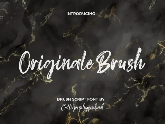 Originale Brush Demo font