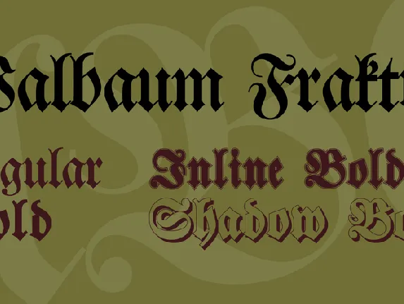 Walbaum Fraktur font