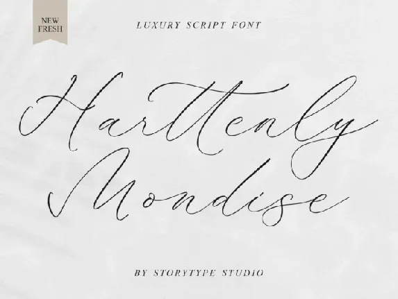 Harttenly Mondise font