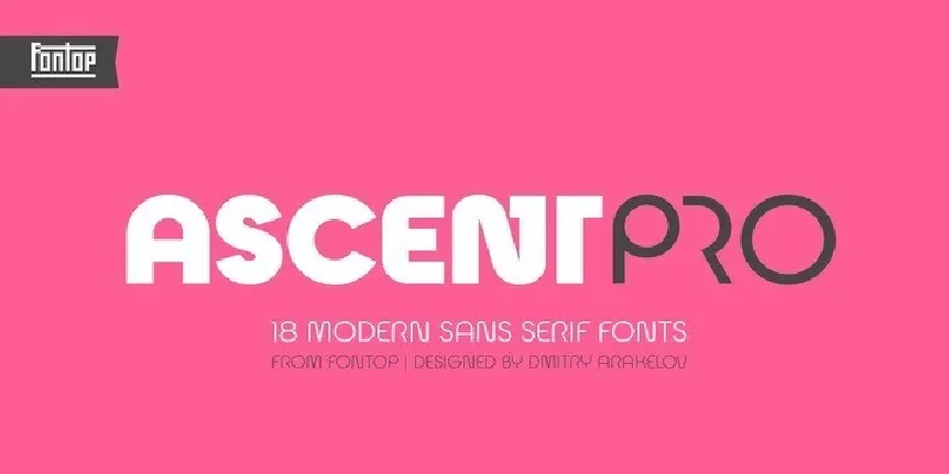 Ascent Pro Sans Family font