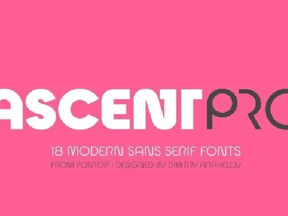 Ascent Pro Sans Family font