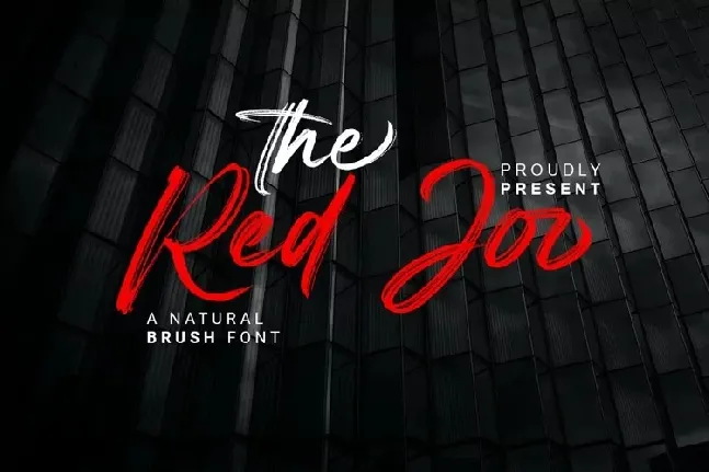 Red Joo Brush font