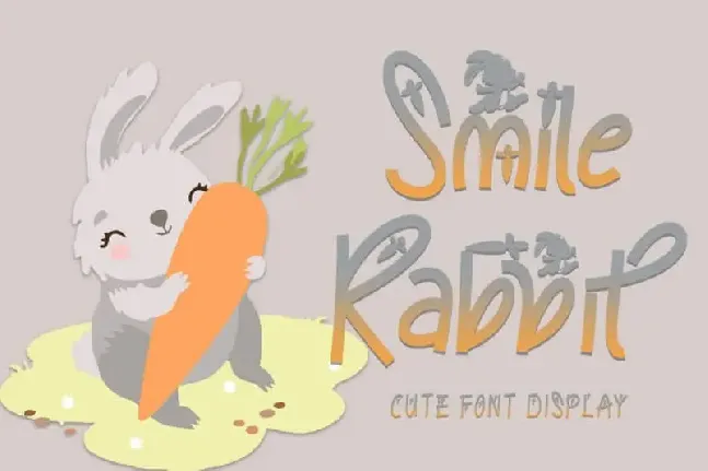 Smile Rabbit Display font