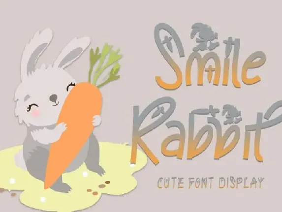 Smile Rabbit Display font