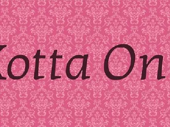 Kotta One font