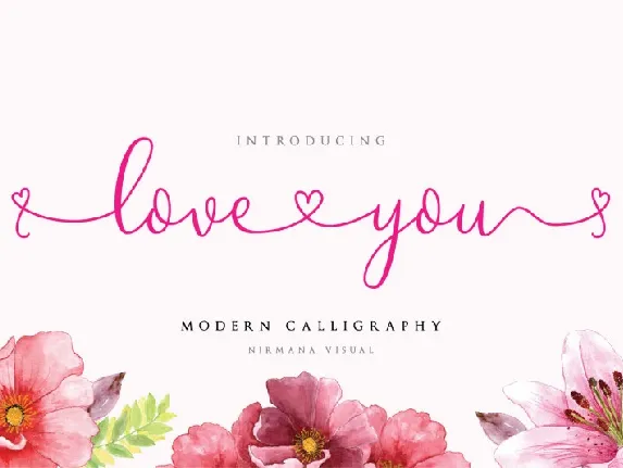 Loveyou – Romantic font