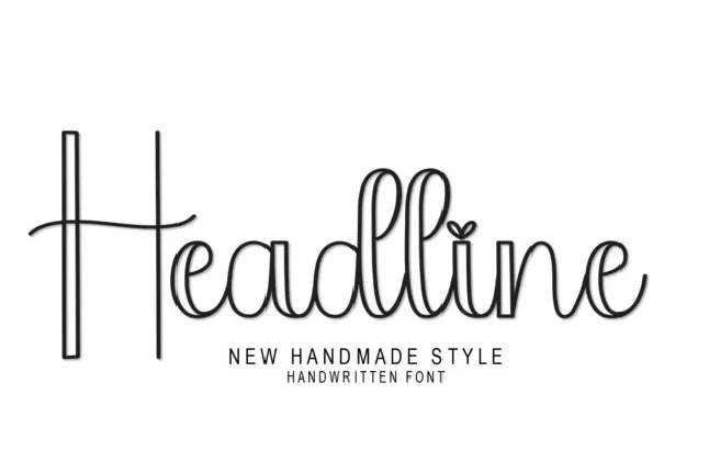 Headline Script font