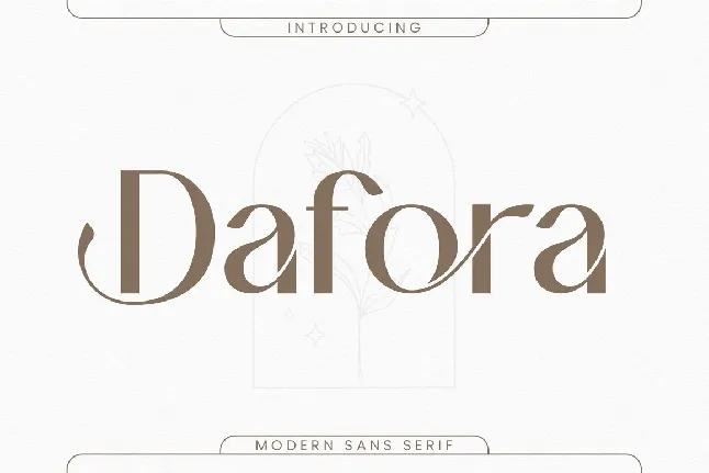 Dafora font