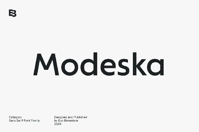 Modeska font