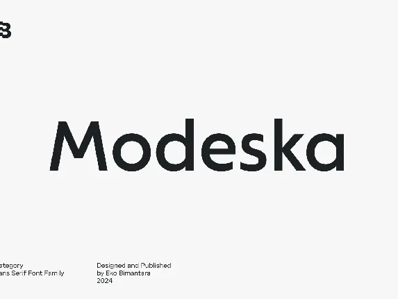 Modeska font