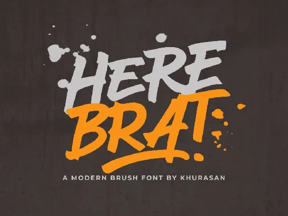 Here Brat font