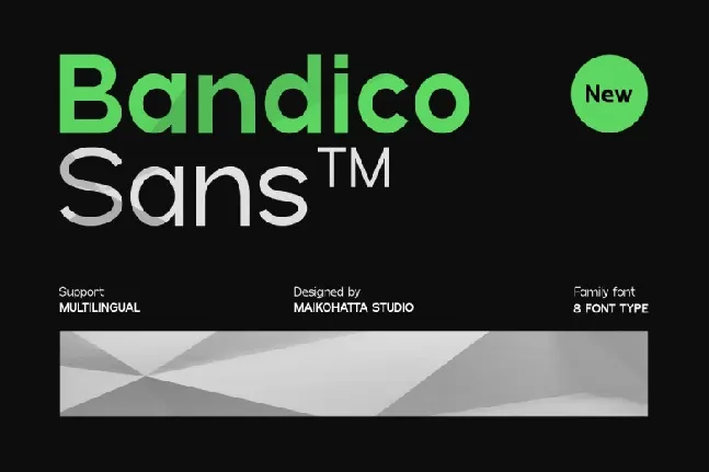 Bandico Family font