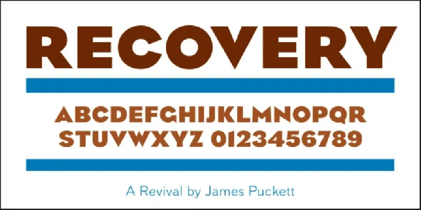 Recovery font