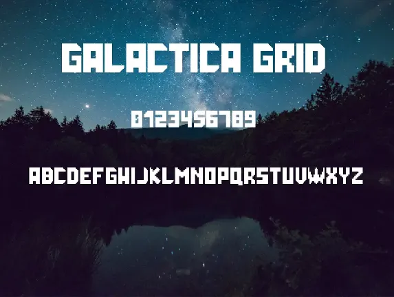 GalacticaGrid font