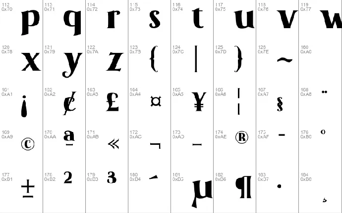 Abigaz font