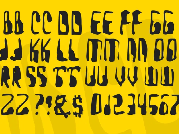 Yellow Pills font