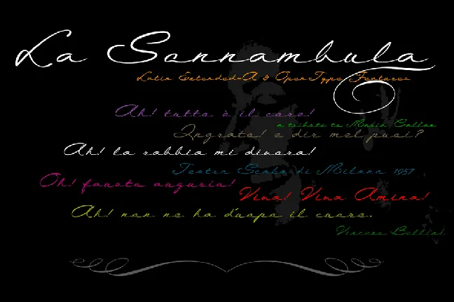 La Sonnambula font