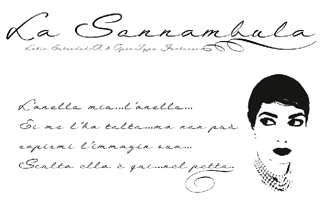 La Sonnambula font