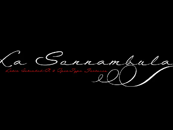 La Sonnambula font