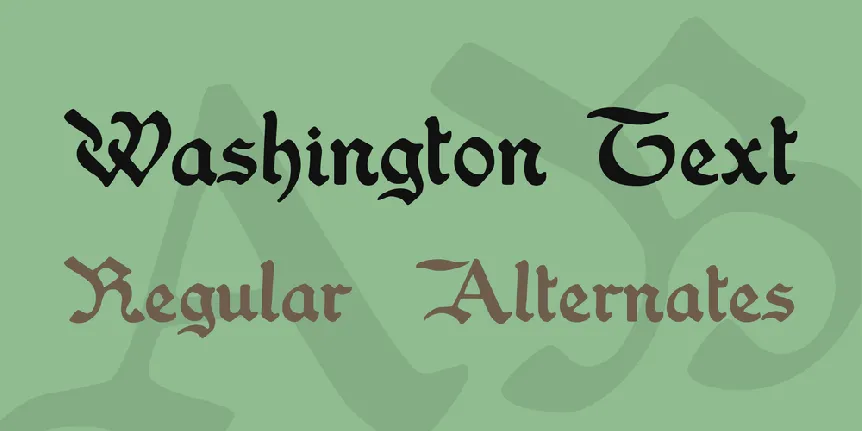 Washington Text font