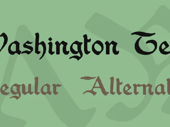 Washington Text font