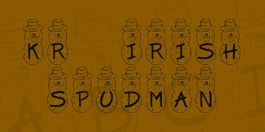 KR Irish Spudman font