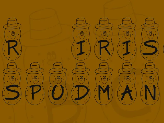 KR Irish Spudman font