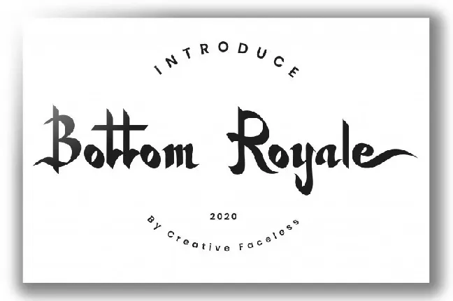 Bottom Royale font