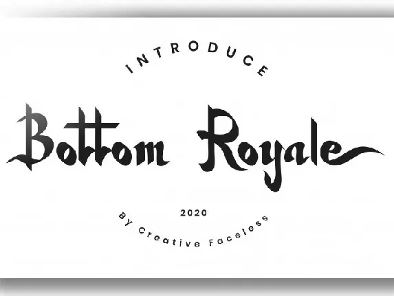 Bottom Royale font